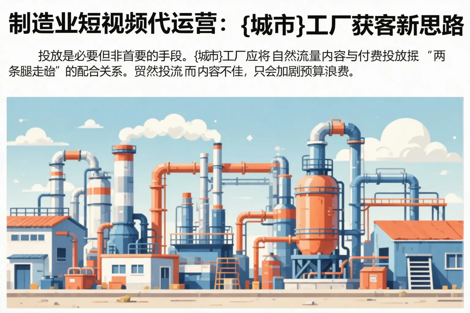 制造业短视频代运营：芦溪工厂获客新思路